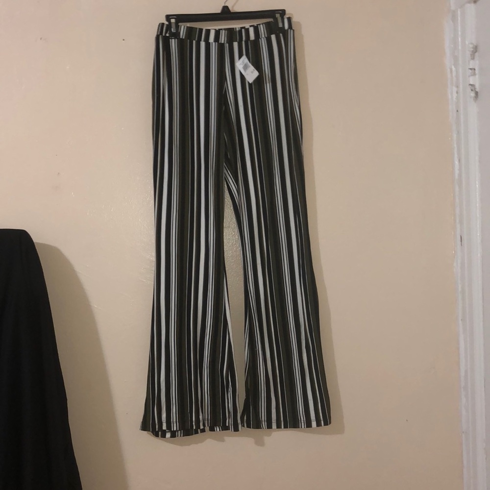Stripped Flare pants